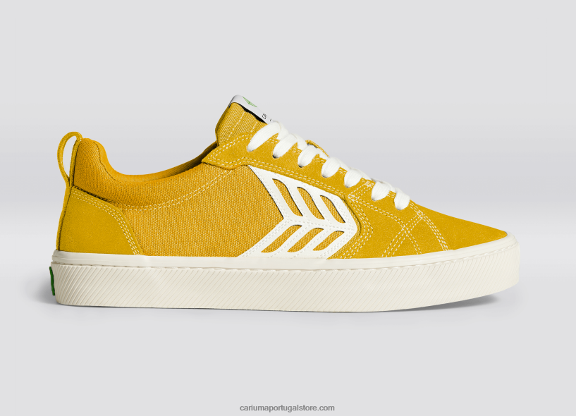 X2LHZ137 homens amarelo contraste/marfim Cariuma