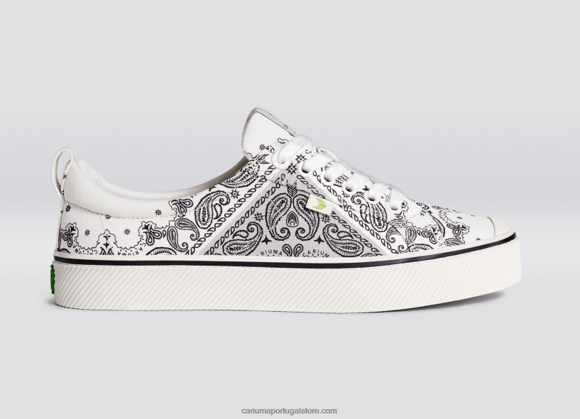 X2LHZ12 homens lona de bandana off-white Cariuma