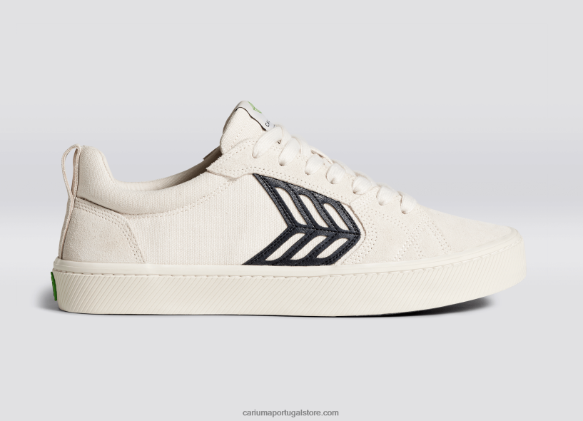 X2LHZ160 homens pé direito (sapato único)-off-white vintage/preto Cariuma