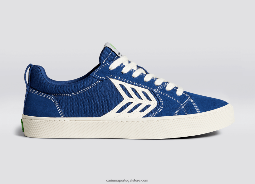 X2LHZ354 mulheres contraste azul/marfim Cariuma