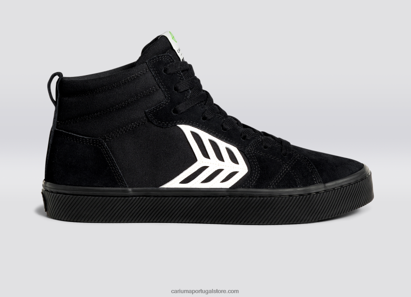 X2LHZ362 mulheres todo preto/marfim Cariuma