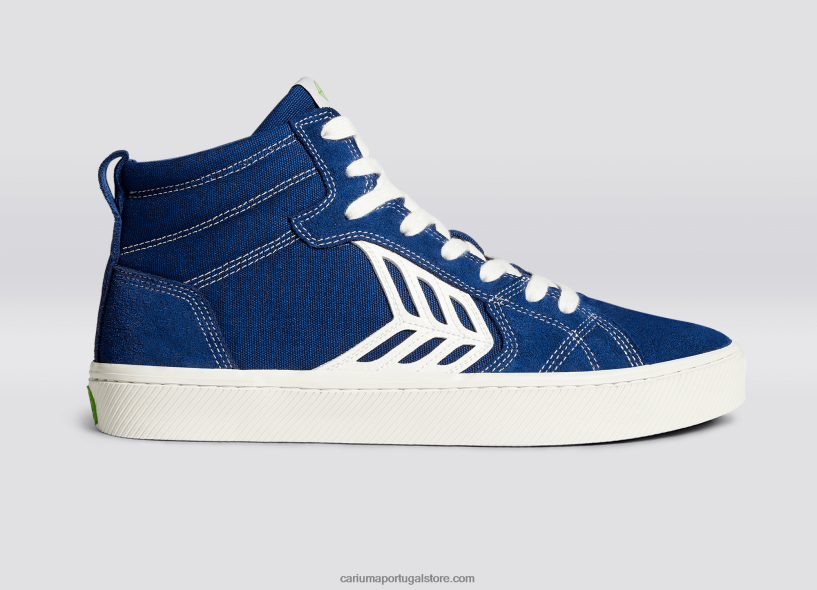 X2LHZ363 mulheres contraste azul/marfim Cariuma