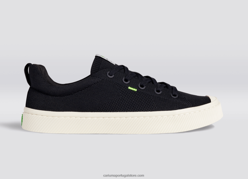 X2LHZ410 mulheres malha preta Cariuma