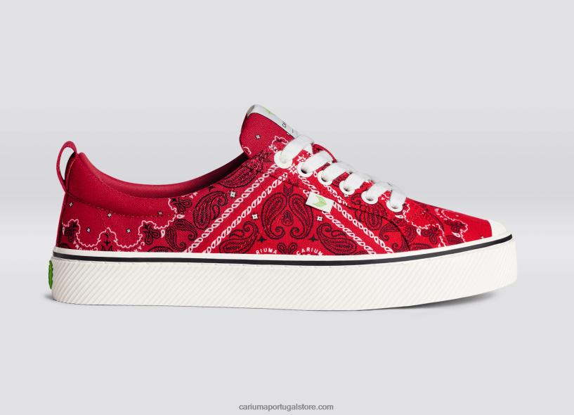 X2LHZ236 mulheres lona de bandana vermelha Cariuma