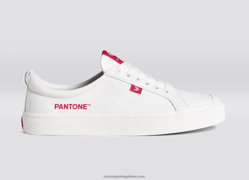 X2LHZ252 mulheres tela pantone off-white/viva magenta Cariuma