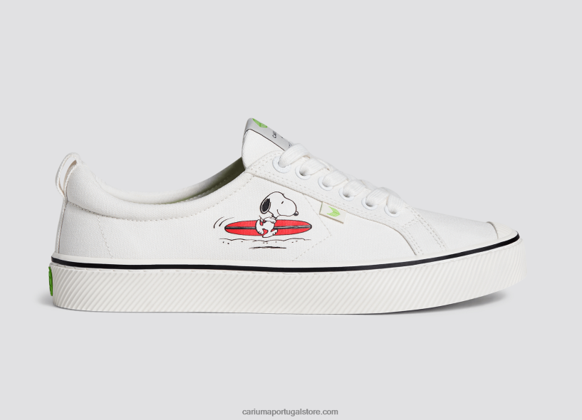X2LHZ300 mulheres amendoim surf lona off-white Cariuma