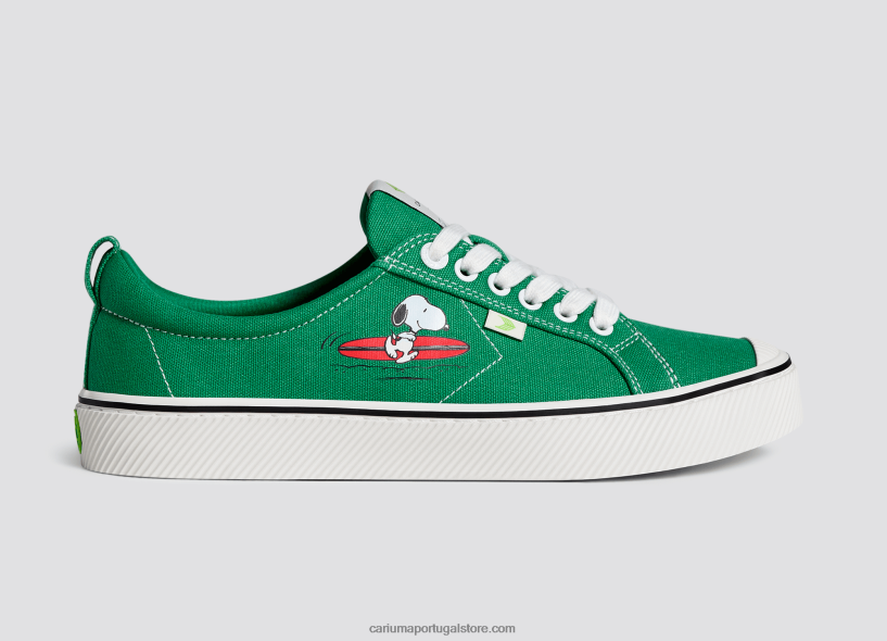 X2LHZ301 mulheres amendoim surf lona verde Cariuma