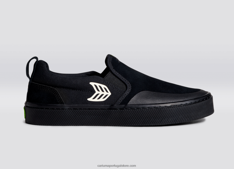 X2LHZ329 mulheres todo preto/marfim Cariuma