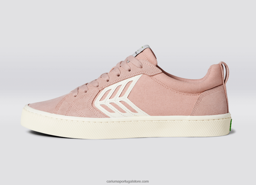 X2LHZ371 mulheres pé esquerdo (sapato único)-rosa/marfim Cariuma