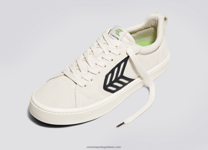 X2LHZ372 mulheres pé esquerdo (sapato único) off-white vintage/preto Cariuma